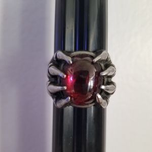 Stainless Steel men's size 12 Biker Ring.